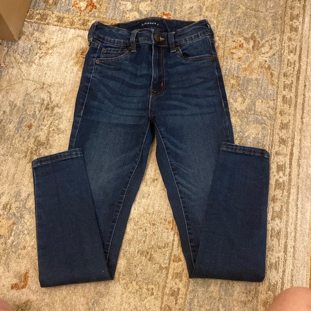 Aeropostale Denim Jeggings, Size 0 Short